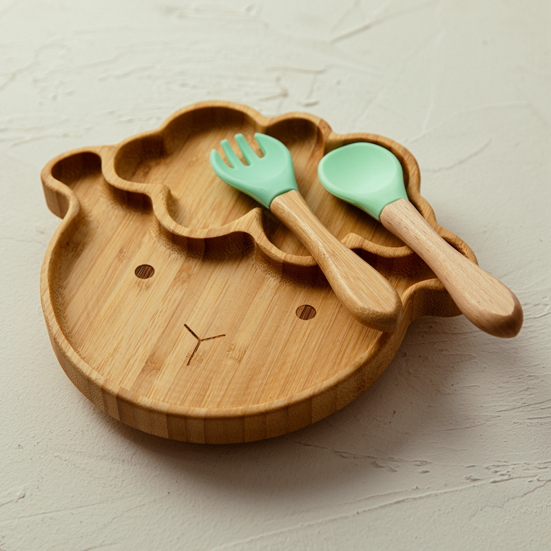 Vaisselle en bambou pour enfan - Baby Food Menu avis et prix